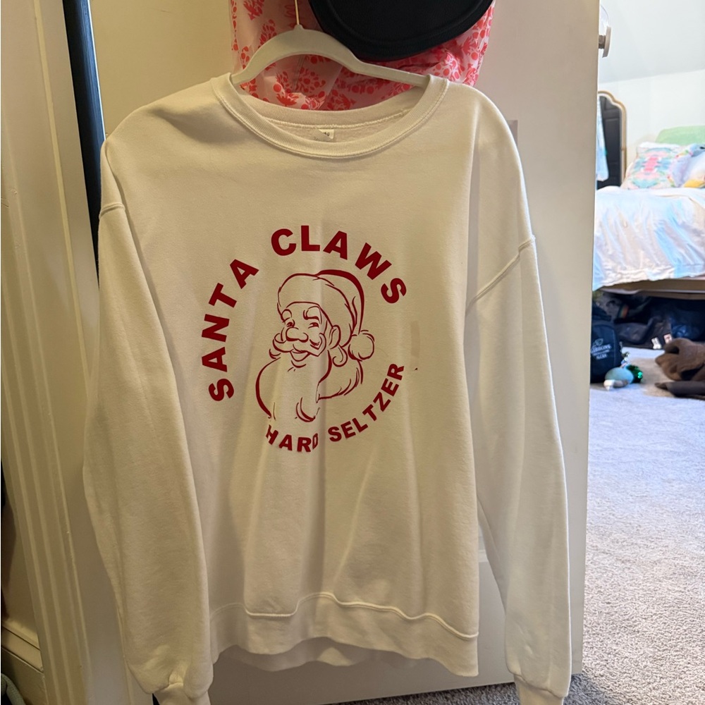 White Santa Claws Sweatshirt